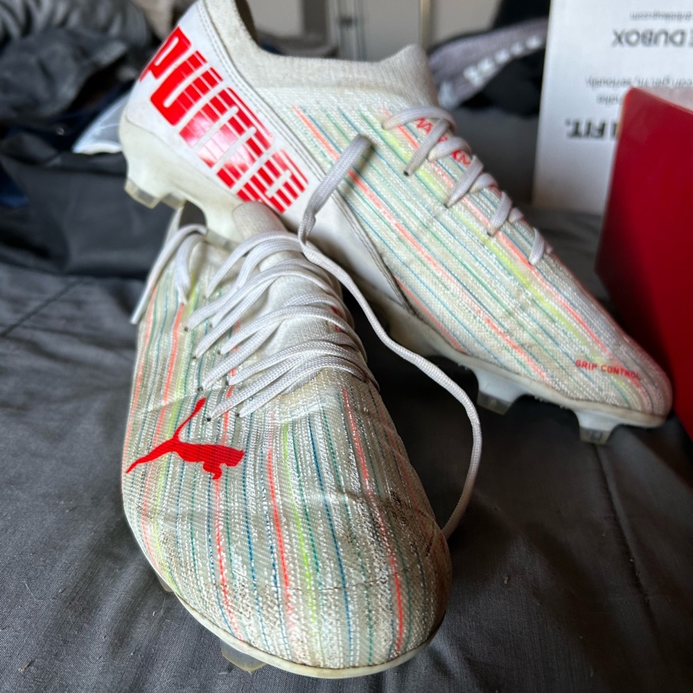 Soccer cleats, size 10.5 men’s.